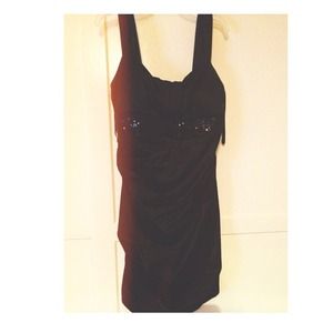 Black silk dress