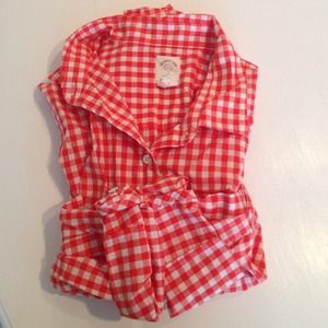 Jcrew gingham perfect shirt