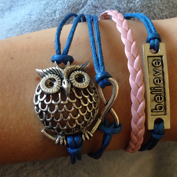 ❌BUNDLED❌Owl believe infinity bracelet