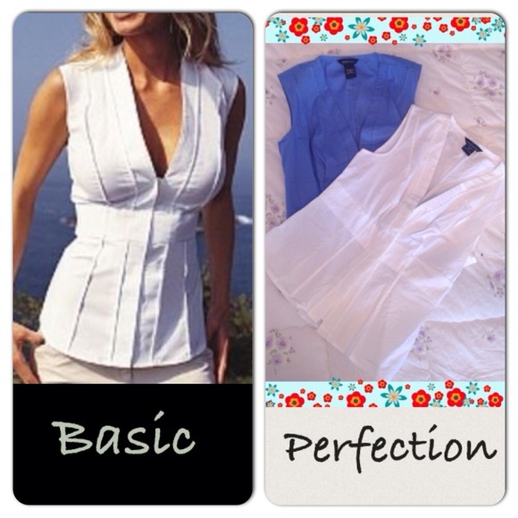 Two Victoria Secrets sleeveless button down