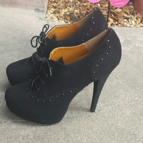 Black Suede Ankle Booties