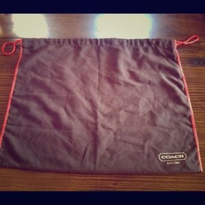 Authentic coach dust bag
