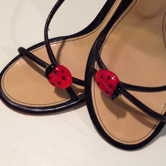 SOLD! SOLD! SOLD! Chanel Ladybug sandals. - Picture 2 of 4