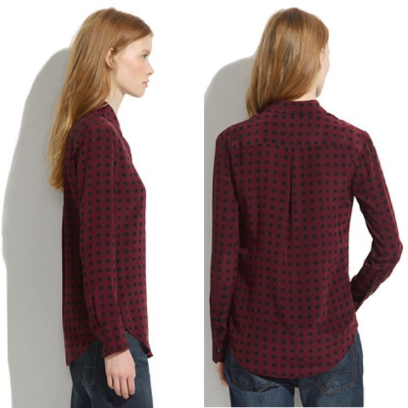 ❌SOLD❌ Madewell Silk Bromley Blouse - Picture 2 of 4