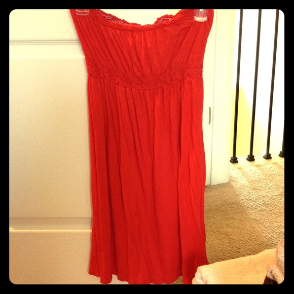 Red summer dress