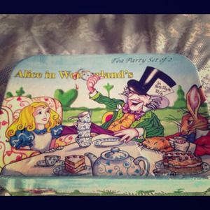 One of a kind Alice in Wonderland Tea Set!