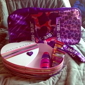 Justin Bieber perfume, lotion, wash, travel bag