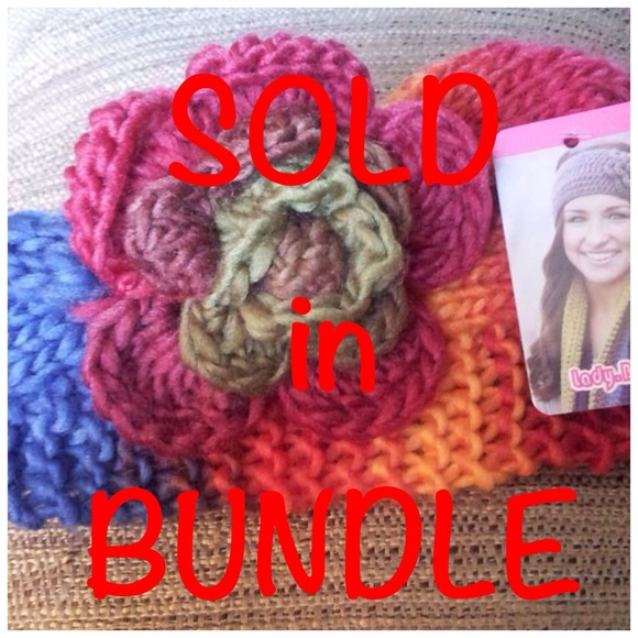 SOLD IN BUNDLE! Crochet Flower headband
