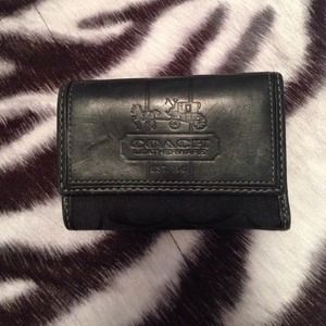 Authentic black coach wallet