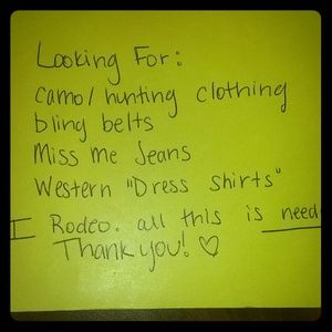 Looking for Western/camo