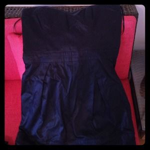 Strapless Navy French Connection dress