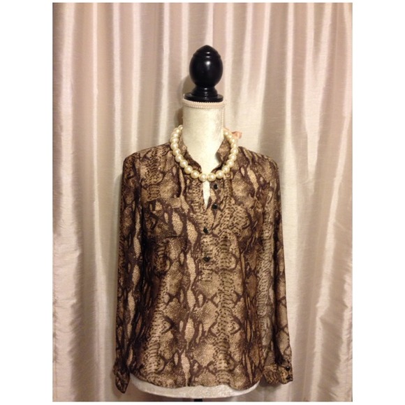 Snakeskin blouse