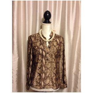 Snakeskin blouse