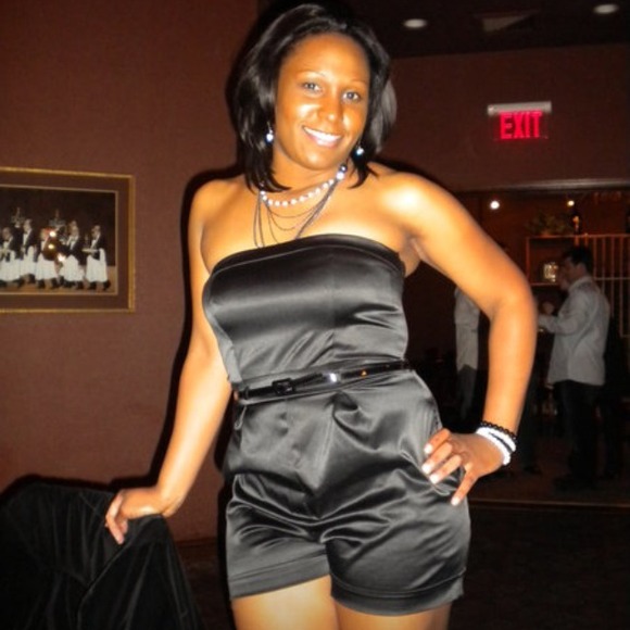 Sexy Black One Piece Shorts Romper