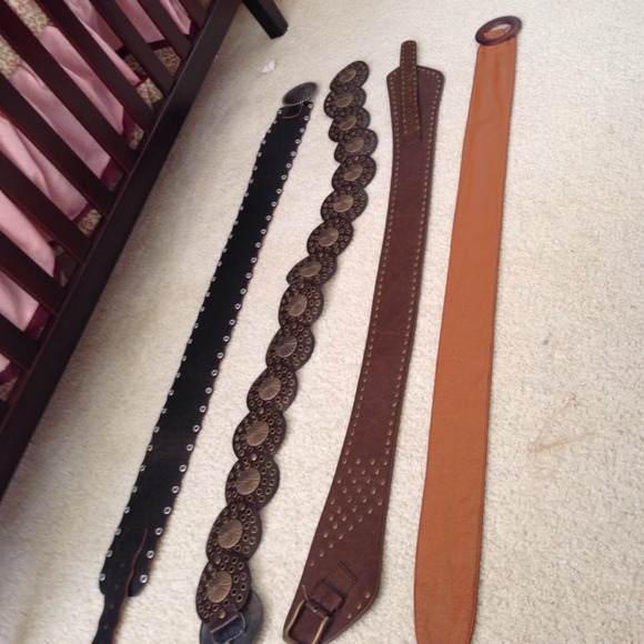 Statement leather belts