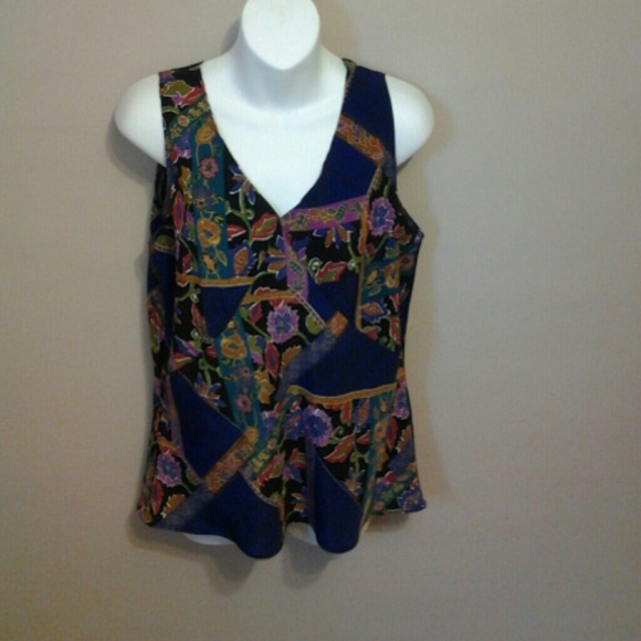 Floral multi color top