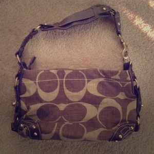 Brown coach bag
