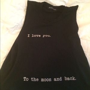 I love you to the moon and back crop top