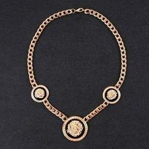 Bundle Lion Necklace and earrings NWOT