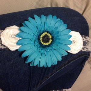Blue maternity sash!