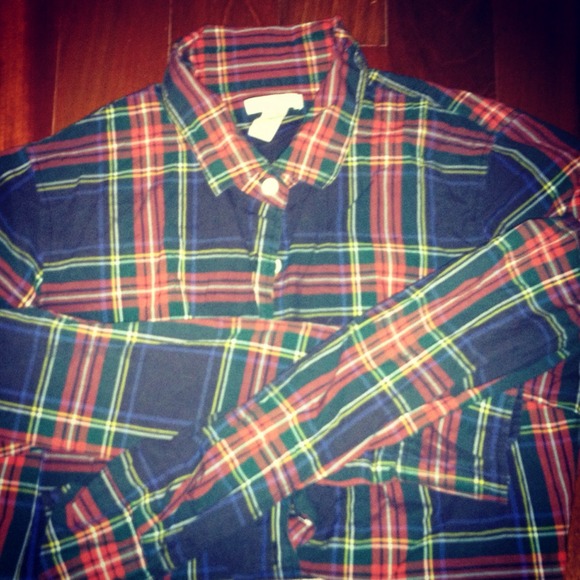 Jcrew tartan plaid button down