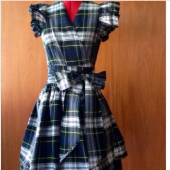 Tartan dress from anthropologie