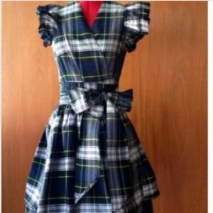 Tartan dress from anthropologie