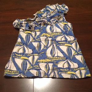 Lilly Pulitzer one shoulder top - xs