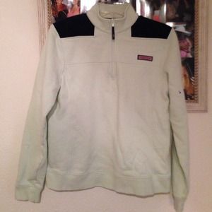 Vineyard vines fleece shep half zip