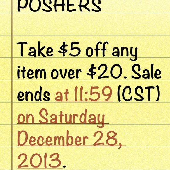 Attention Poshers Great Sale