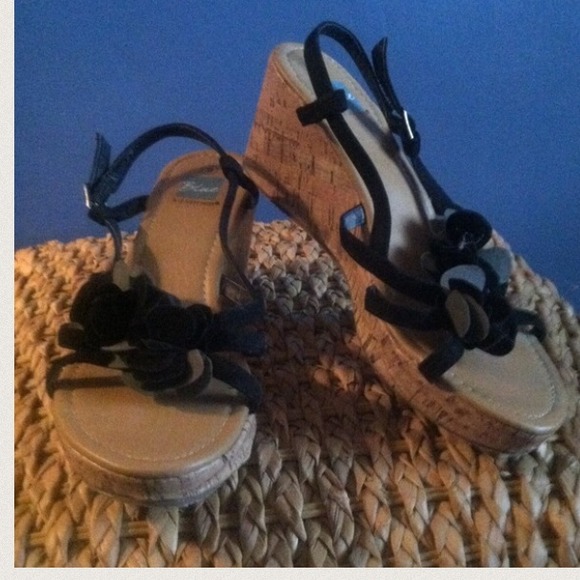 😍Black Cork Sandles😍