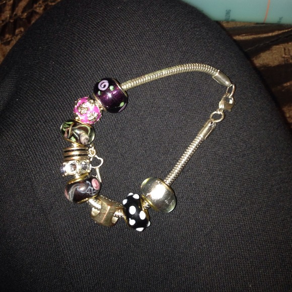 2 pandora bracelets & 9 charms