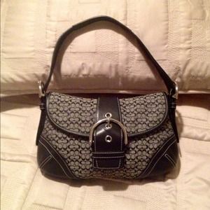 Authentic Black Coach Handbag