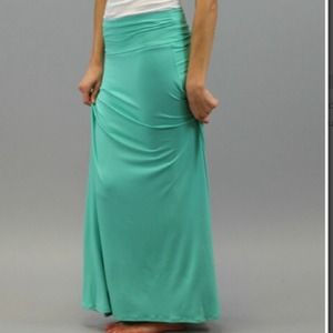 Mint maxi skirt