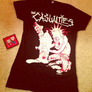 Casualties tee and punk patch