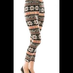 Paisley Knit Leggings