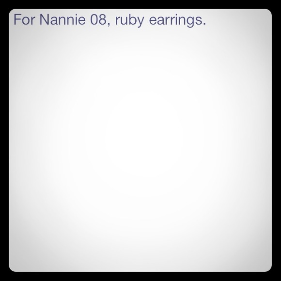 Ruby earrings