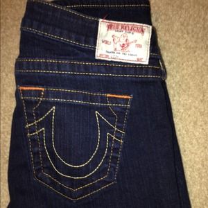 Beautiful cropped True Religion jeans