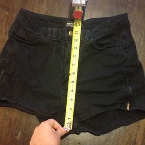American Apparel Black High Rise Shorts