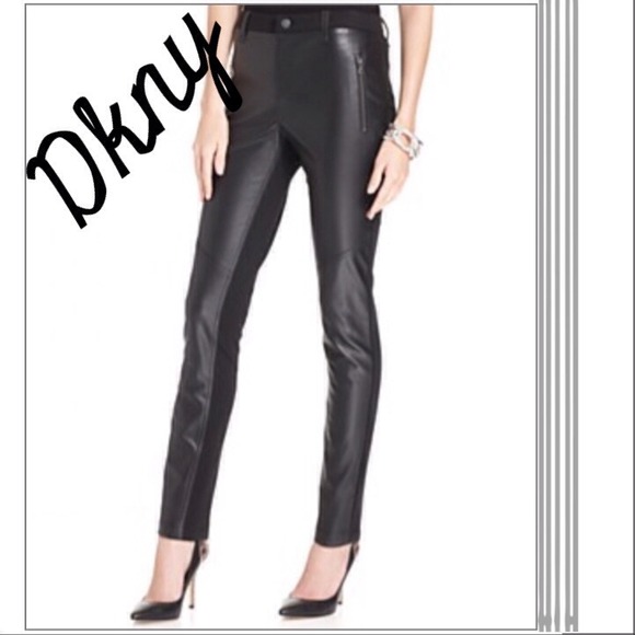 donna karan leather pants