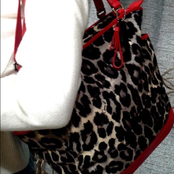 Sold in a bundle💥Coach Ocelot Leopard Print N/S - Picture 2 of 4