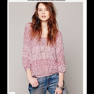 Free People Pink Blouse