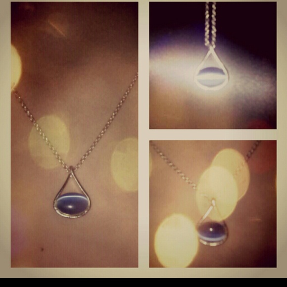 Blue Necklace - Teardrop