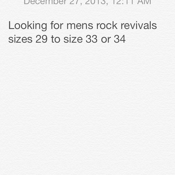 Mens Rock revivals