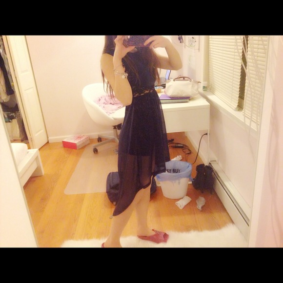 Sold Long short dress with lace back