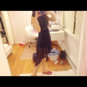 Sold Long short dress with lace back