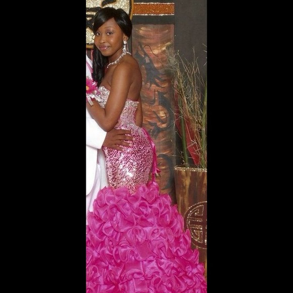 Party Time Formals Strapless Mermaid Gown - Picture 3 of 4