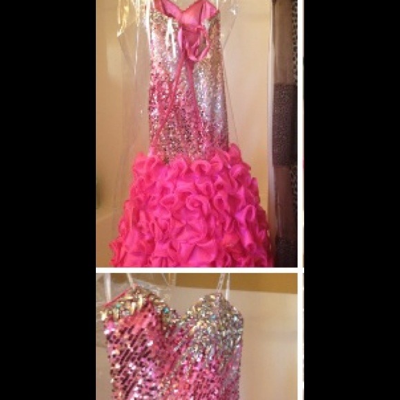 Party Time Formals Strapless Mermaid Gown - Picture 4 of 4