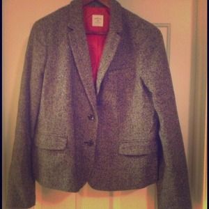 Grey tweed blazer