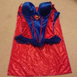 Superwoman Halloween corset to with cape